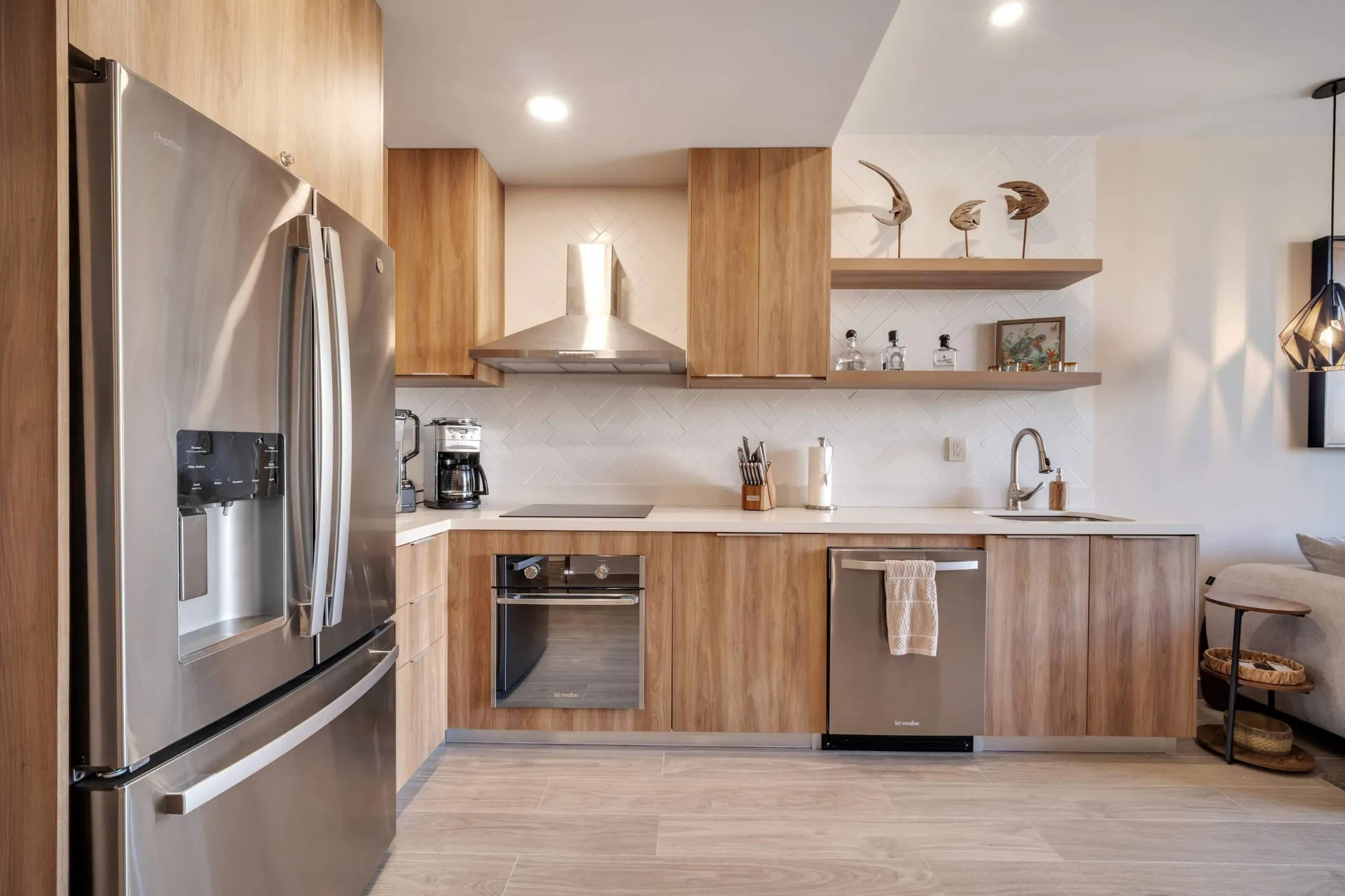Full kitchen inside the Eagles Nest Cabo two-bedroom stay